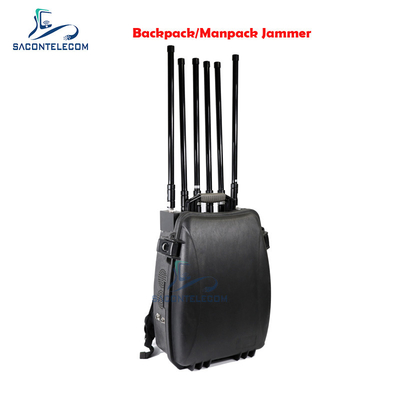 8 Kanal Manpack Jammer 20-3000mhz 120watt 100m Yarıçap Dahili Pil